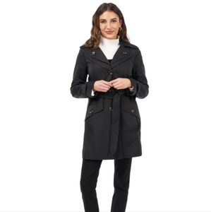 Women's London Fog Collection Trench Coach Size PXL